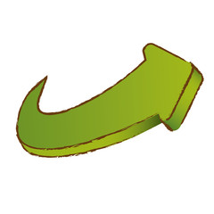 curved arrow icon image vector illustration design 