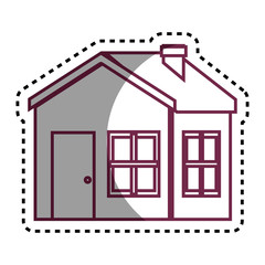 exterior house isolated icon vector illustration design