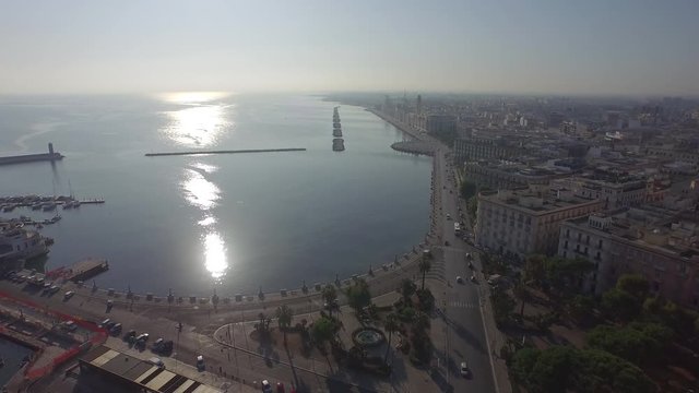 Flying over the old city 3
Drone of the Apulian town, Bari