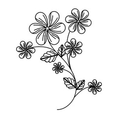 Fototapeta na wymiar decorative flower isolated icon vector illustration design