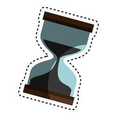 time hourglass isolated icon vector illustration design