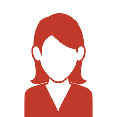 woman avatar character isolated icon vector illustration design