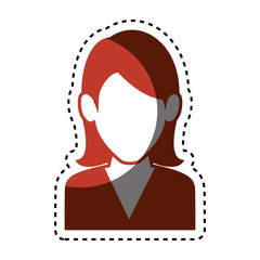 woman avatar character isolated icon vector illustration design