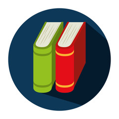 book school isolated icon vector illustration design