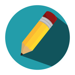 pencil school supply isolated icon vector illustration design