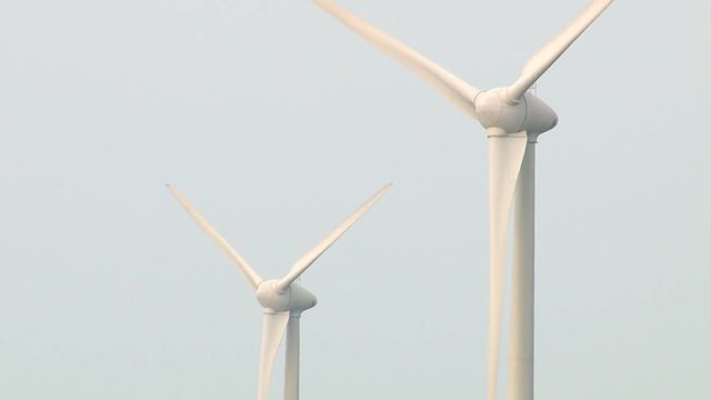 Wind power generators. A copule of windmill