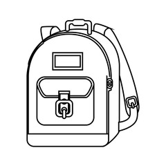 school bag equipment icon vector illustration design