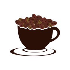 coffee cup drink isolated icon vector illustration design