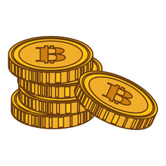coin with letter b money related icon image vector illustration design 
