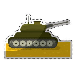Fototapeta na wymiar tank army related icons image vector illustration design
