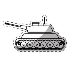 war tank weapon  icon image vector illustration design