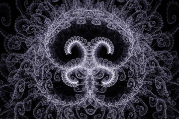 Fractal art background for creative design. Abstract fractal. De