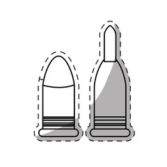 weapon bullet ammo or ammunition icon image vector illustration design