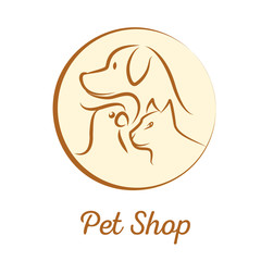 Fototapeta premium pet shop logo