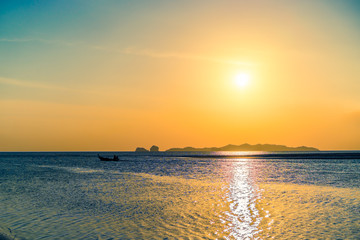 sea calm, Sunset