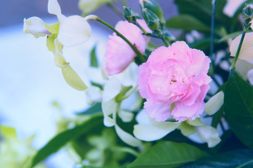 colorful wedding flower bouquet