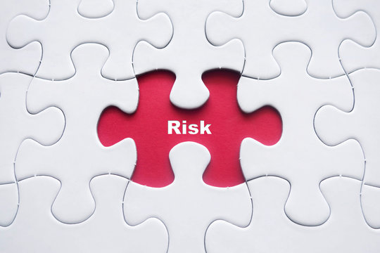 risk risk risk risk risk and risk management - Missing puzzle with Risk word