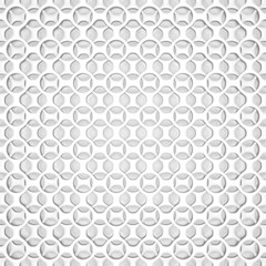 Geometric pattern. White round shapes design background
