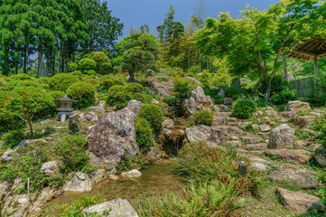 Fototapeta na wymiar japanese landscape - chorakuji - hamamatsu - shizuoka