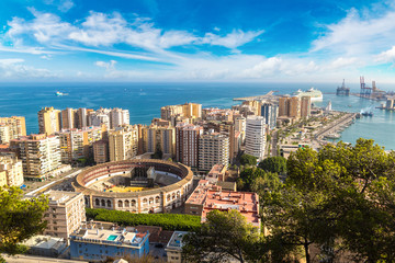 Obraz premium Panoramic view of Malaga