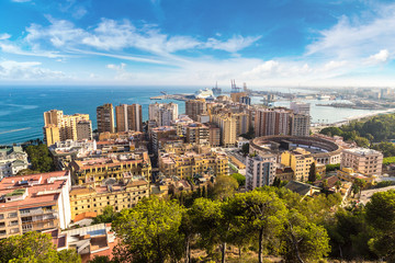 Panoramic view of Malaga
