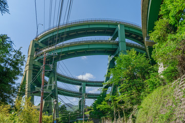 japanese landscape - kawazu nanadaru loop bridge - kawazu - shizuoka