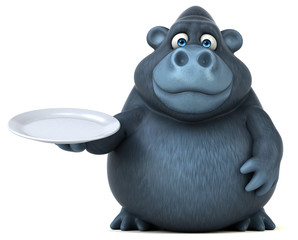 Fun gorilla - 3D Illustration
