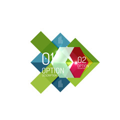 Geometric modern infographic options templates