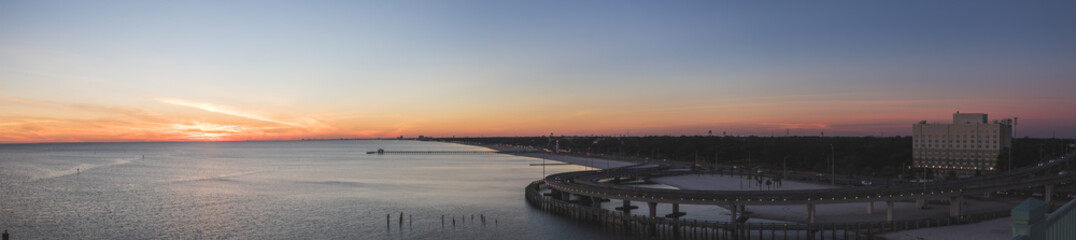 Mississippi Beach at Sunset