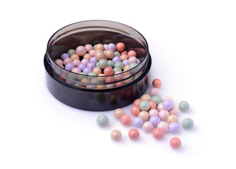 Multicoloured corrector face powder