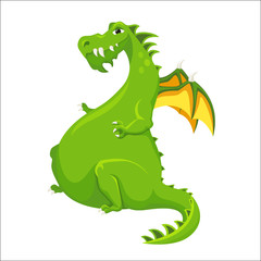 Fototapeta premium Dragon. Cute monster