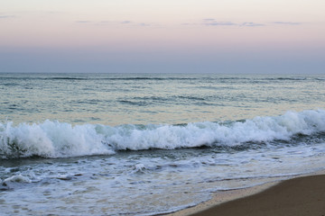 waves on the beach