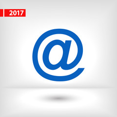 e-mail internet icon, vector illustration. Flat design style