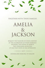 wedding invitation, vector design