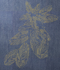 embroidery efect.