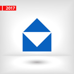 Mail  icon, vector illustration. Flat design style