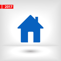 house icon, vector illustration. Flat design style