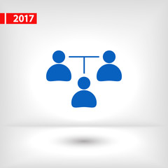 communication concept. connection icon, vector illustration. Flat design style