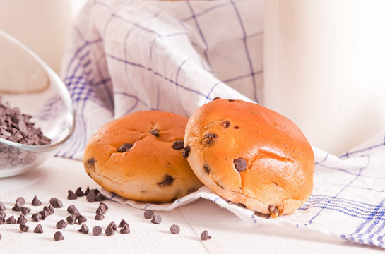 Chocolate chip brioche.