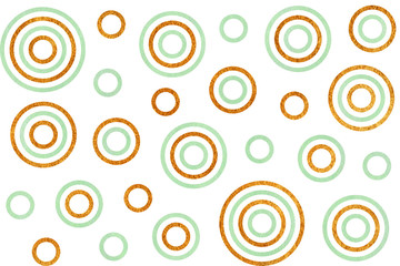 Watercolor circles pattern.