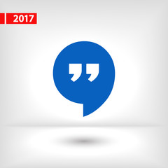 Obraz premium dialog icon, vector illustration. Flat design style