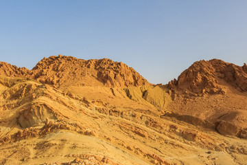 Fototapeta na wymiar Desert landscape in North Africa