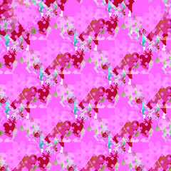 Seamless valentine spotty pattern