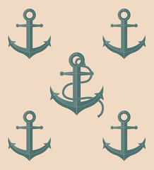 Anchor Logos / boat / Ship / sea logos