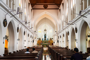 Inside a St. Andrews Church in Kerala, India