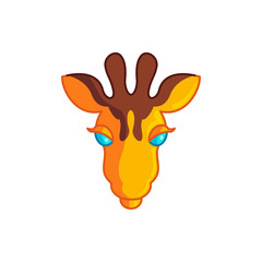giraffe icon illustration