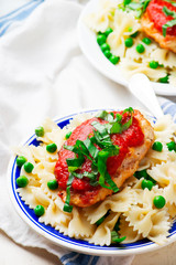 Chicken Cutlets in Pizzaiola Sauce.