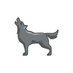 wolf icon illustration