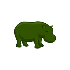 hippopotamus icon illustration