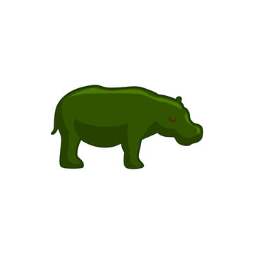 hippopotamus icon illustration